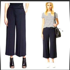 EUC A.L.C Navy Emily Gaucho Belted pants. Zipper fly. Size 4.